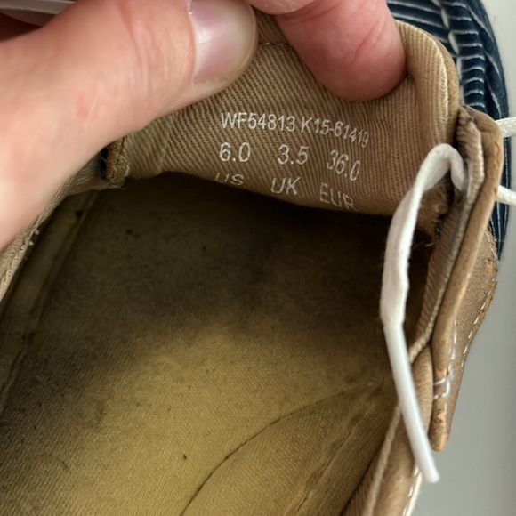 Keds Glimmer Ortholite Pinstripe Canvas Boat Shoes Loafers - Picture 15 of 17